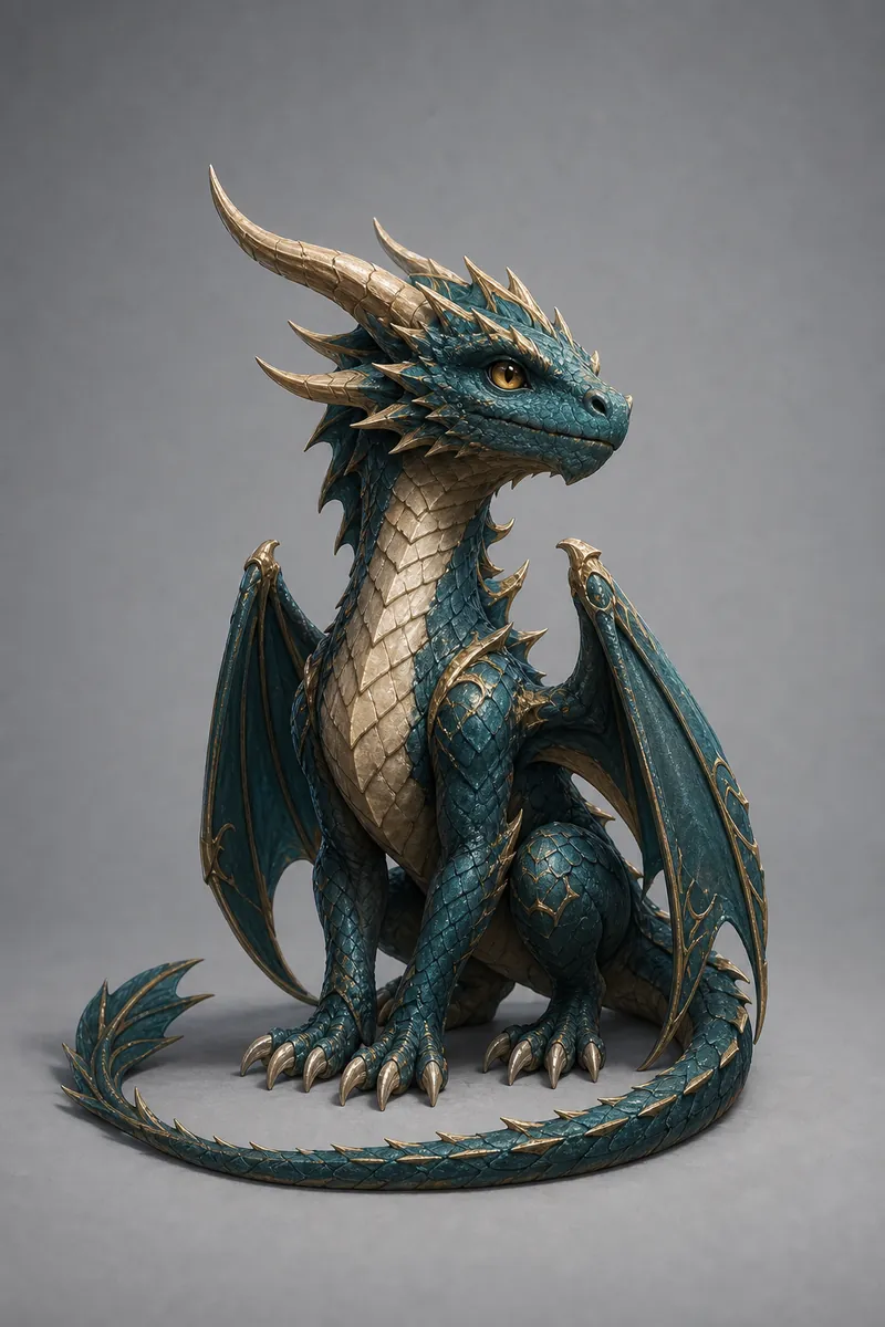 Small dragon creature sample from AI Animal Generator